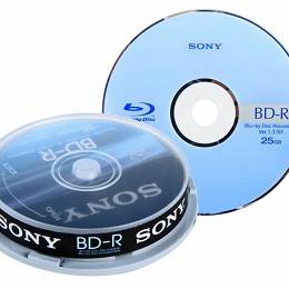 Płyta SONY BD-R 25GB 1x-6x BLU-RAY op 10 szt cake box