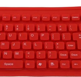 ESPERANZA EK126R klawiatura silikonowa USB OTG czerwona