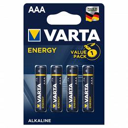 4 sztuki baterii alkalicznych VARTA AAA LR03 Energy
