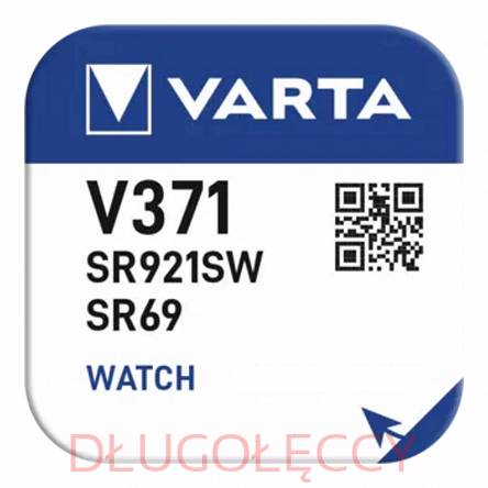 VARTA SR921SW 371 SR69 1,55V bateria srebrowa blister 1szt