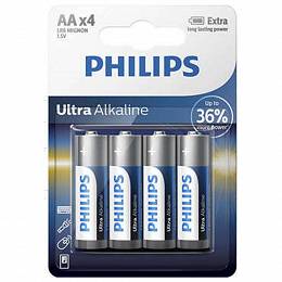 PHILIPS Bateria LR6 Ultra Alkaline blister 4szt.