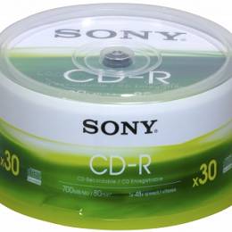 Płyty Sony CD-R pojemność 700 MB (80 min) w opakowaniu szpulowym