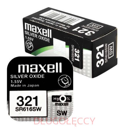 MAXELL SR616 321 1,55V bateria srebrowa