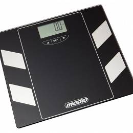MESKO MS8148 waga łazienkowa z pomiarem tłuszczu czarna