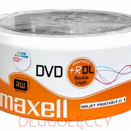 MAXELL DVD+R DL 8,5GB INKJET PRINTABLE WIDE