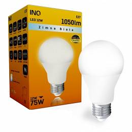 INQ E27 12W 1050lm A60 6000K żarówka LED zimna biała