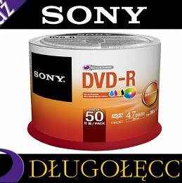 SONY DVD-R4.7GB x16 do nadruku op50szt. cake 
