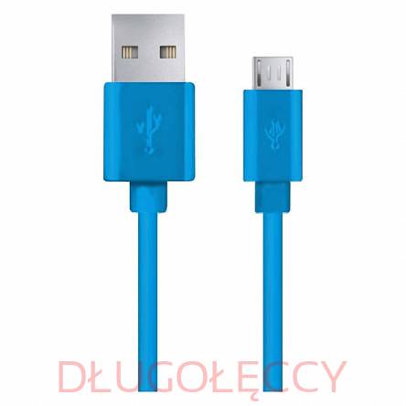 ESPERANZA EB172B kabel USB 2.0 - micro USB 0,8m niebieski