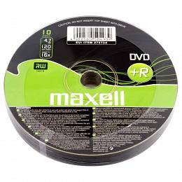 Maxell DVD+R 4,7GB x16 spin 10 szt