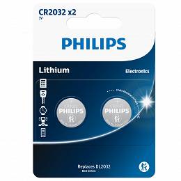 PHILIPS CR2032 3V bateria litowa 2szt