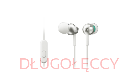 SONY MDR-EX110AP Słuchawki z mikrofonem Białe