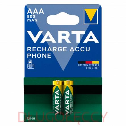 Akumulatorek Akumulator AAA Varta 1,2 V 800 mAh PHONE blister 2 szt.