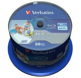 Płyta VERBATIM BD-R 25GB x6 blu ray do nadruku op.50szt