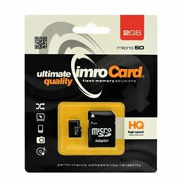 IMRO Karta micro SD 2GB klasa 4 z adapterem