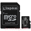 KINGSTON SDCS2/128GB Kingston 128GB micSDXC Canvas Select Plus 100R A1 C10 Card + adapter