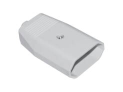 ELEKTRO gniazdko płaskie bez uziemienia 10A białe