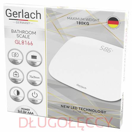 Gerlach GL8166 Waga łazienkowa LED