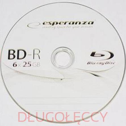 ESPERANZA BD-R 25GBx6 50 szt. spin BDR0021