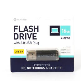 PENDRIVE USB 2.0 X-Depo 16GB BLACK platinet