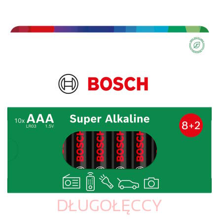BOSCH LR03 super alkaline 1,5V bateria alkaliczna blister 10szt