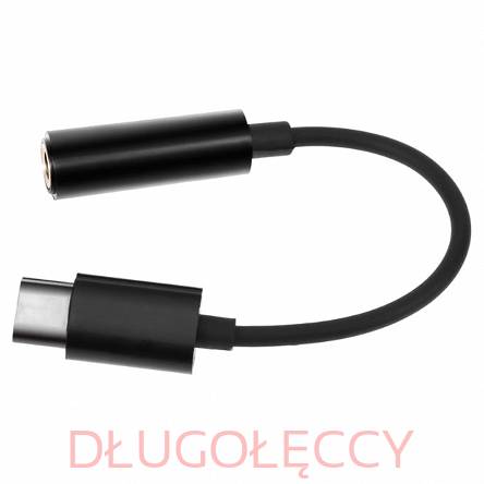Przejściówka kabel audio mini Jack żeński 3.5mm do USB-CM, biały