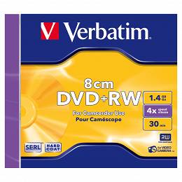 VERBATIM DVD+RW 1.4GB x4 mini Box 
