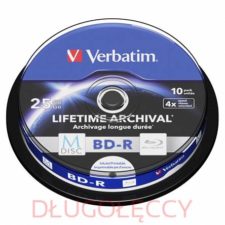 VERBATIM MDISC print do nadruku BD-R25GB x6 blu ray op. 10 szt