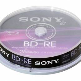 SONY BD-RE 25GB 1-2x płyta Blu-ray wielokrotnego zapisu cake 10szt