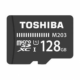 TOSHIBA microSD 128GB SDXC M203 UHS-I +adapter 