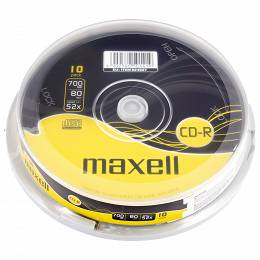 Płyty CD-R 700MB x 52 opakowanie 10 szt cake MAXELL