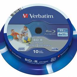 VERBATIM print BD-R 25GB x6 blu ray op. 10 szt LTH