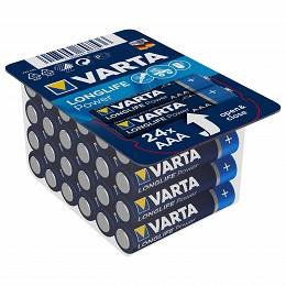 24 sztuki blister baterie alkaliczne VARTA AAA LR03 LongLife Power