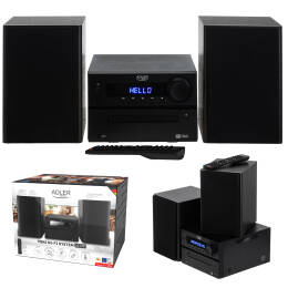 Adler AD 1917 Wieża HI-FI z Bluetooth, CD, USB i radiem FM 