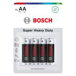 BOSCH Bateria R6 AA 1,5V Super Heavy Duty blister 4szt.