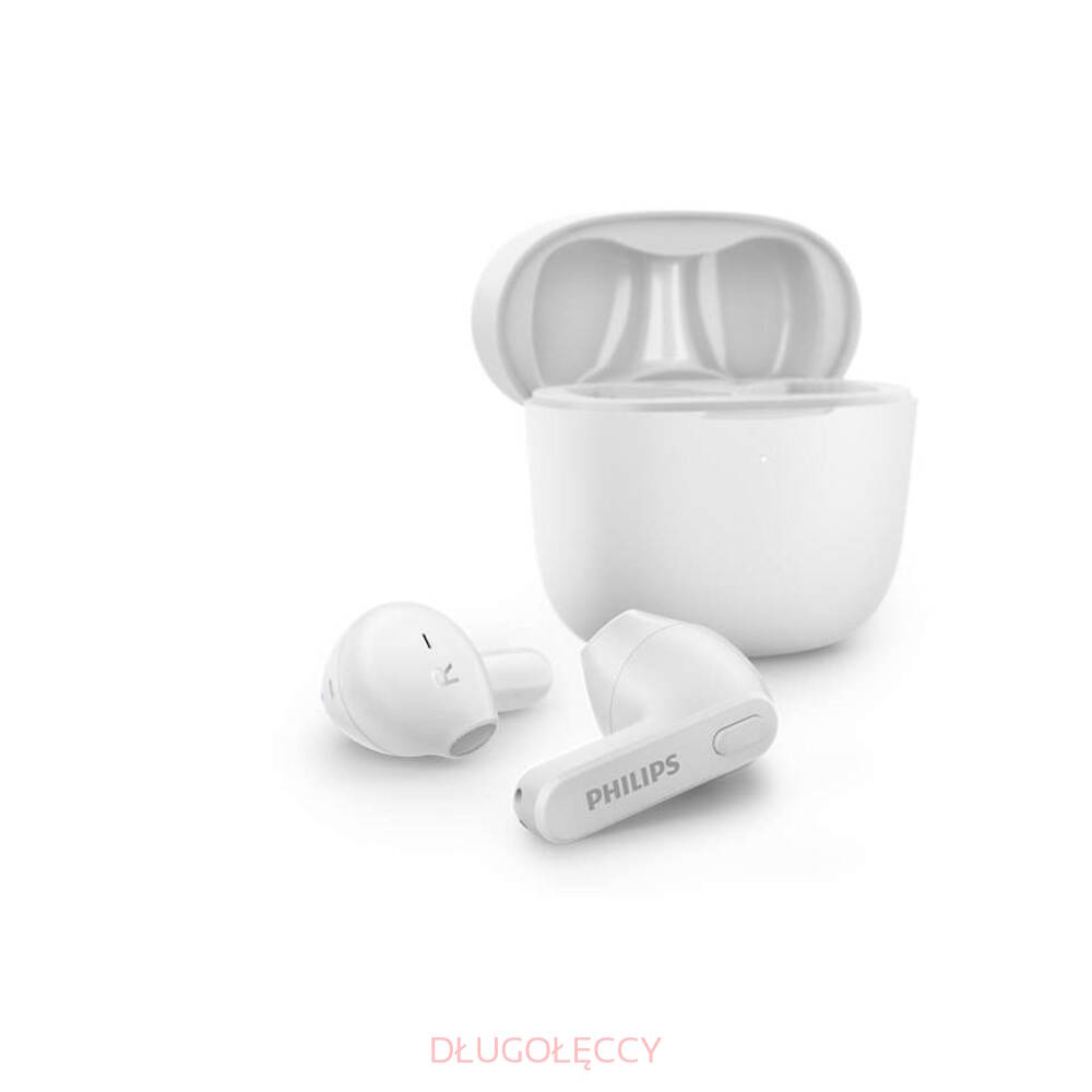 PHILIPS TAT2236WT słuchawki bezprzewodowe BT 5.0 dokanałowe IPX4 białe