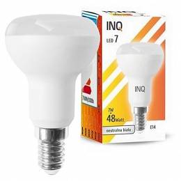 INQ E14 LED 7W (48W) R50 600lm 4000K neutralna biała
