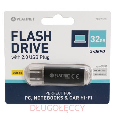 PENDRIVE USB 2.0 X-Depo 32GB BLACK platinet