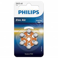 Bateria słuchowa PHILIPS PR13 PR48 1.4V blister 6szt