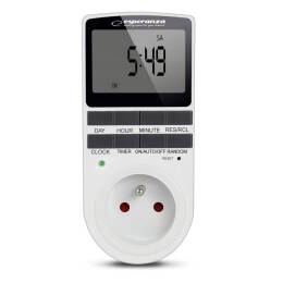 ESPERANZA Elektroniczny wyłącznik włącznik czasowy LCD Timer EXPANSE