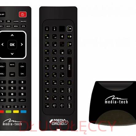 MEDIA-TECH MT1241 Urządzenie 3 w 1 bezprzewodowa klawiatura multimedialna, touchpad oraz uniwersalny pilot do TV/STB/DVD