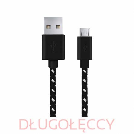 ESPERANZA EB181 kabel USB 2.0 - micro USB 2m czarny oplot