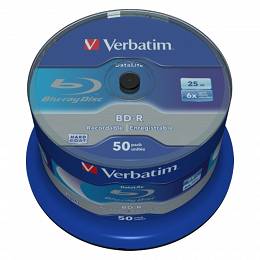 VERBATIM BD-R Datalife 25GB 6x 50 sztuk cake box