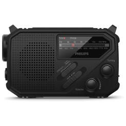 Philips TAR1609 - Radio awaryjne FM/AM z latarką SOS, panelem solarnym i korbką