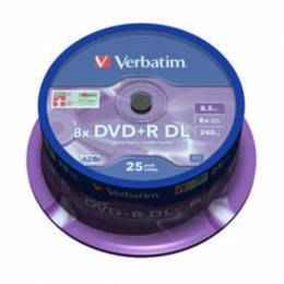 VERBATIM DVD+R Double Layer 8x 25sztuk cake box