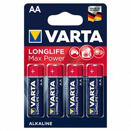 4 sztuki blister baterie alkaliczne VARTA AA LR6 LongLife Max Power
