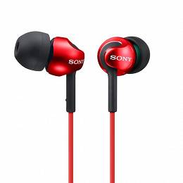 Słuchawki douszne SONY MDR-EX110LP kolor czerwony