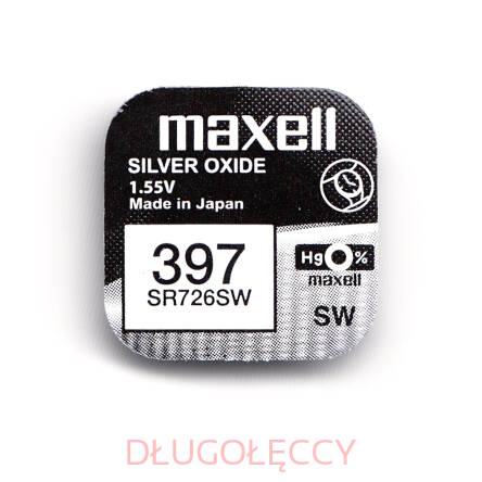 MAXELL SR726SW 397 1,55V bateria srebrowa