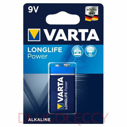 Baterie VARTA 6LR61 9V LongLife Power alkaliczna 