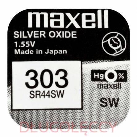 MAXELL SR44SW 303 1,55V bateria srebrowa