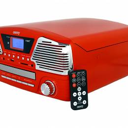 CAMRY CR1134 Gramofon z CD/MP3/USB/SD nagrywanie czerwony